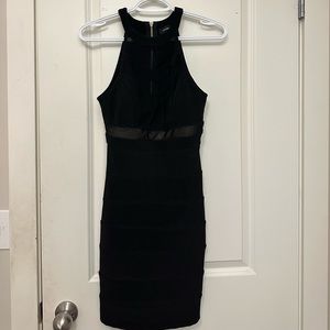 Le chateau black mesh dress XS